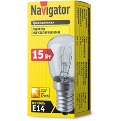 Лампа накаливания Navigator NI-T26-15-230-E14-CL 15Вт, d*h=26*58