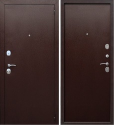 Дверь мет. Гарда 7 см Медный антик металл/металл (860мм) левая