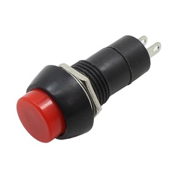 Выключатель - кнопка 250V 1A (2c) ON-OFF Micro б/фикс красный  REXANT