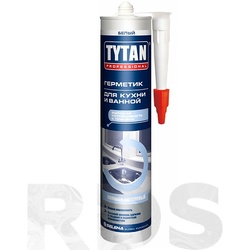 Герметик TYTAN силиконоакрил. для кухни и ванной бел 310мл