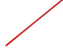 Термоусаживаемая трубка  2.0/1.0 мм 1 м красная REXANT