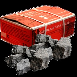 Камни "габбро-диабаз"(коробка) 20 кг.