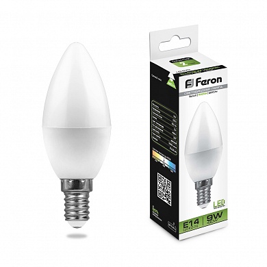 Лампа светодиодная Feron LB-570 E14 9W 4000K 820Lm 230V (Изображение 1)