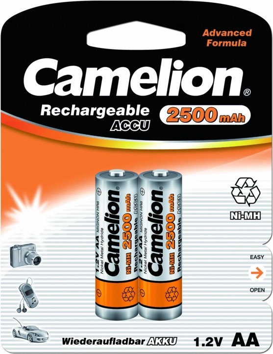 Аккумулятор Camelion AA-2500mAh1.2В (Изображение 1)