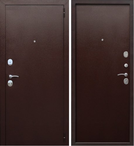 Дверь мет. Гарда 7 см Медный антик металл/металл (860мм) левая (Изображение 1)