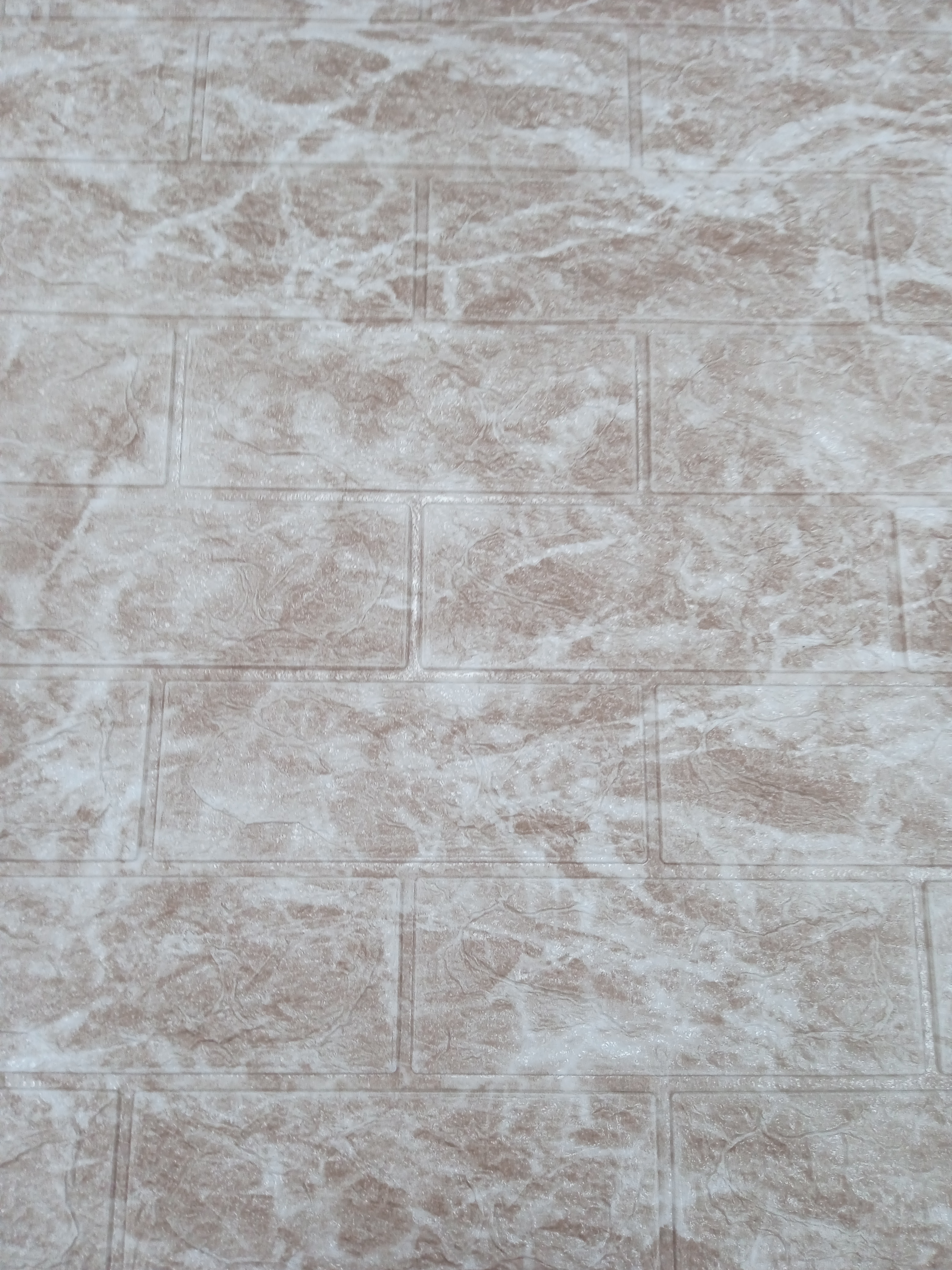 Панель сам. стен. Мрамор бело-коричневый 700х770мм BZ1-JS-002 (Изображение 1)