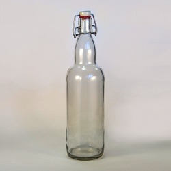 Бутылка стеклянная 1 л бугельная пробка