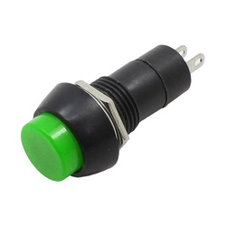 Выключатель - кнопка 250V 1A (2c) ON-OFF Micro б/фикс зеленый REXANT
