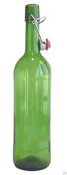 Бутылка стеклянная 0,75 л бугельная пробка Бордо оливковая