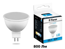 Лампа светодиодная Feron LB-560 G5.3 9W 6400K 800Lm MR16 230V 50*50мм