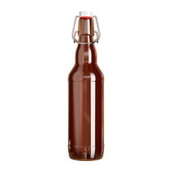 Бутылка стеклянная 0,5 л коричневая бугельная пробка