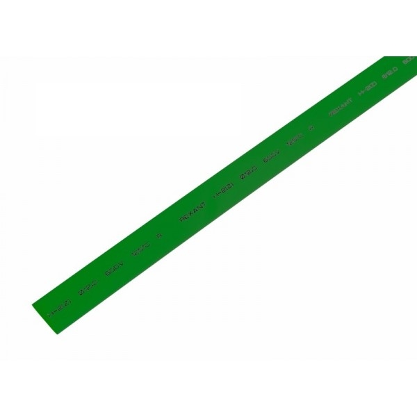Термоусаживаемая трубка 12.0/6.0 мм 1 м зеленая REXANT (Изображение 1)