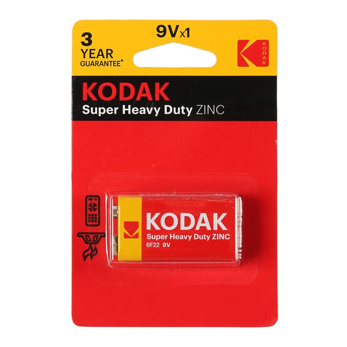 Элемент питания 6F22-1BL Крона  Kodak (Изображение 1)