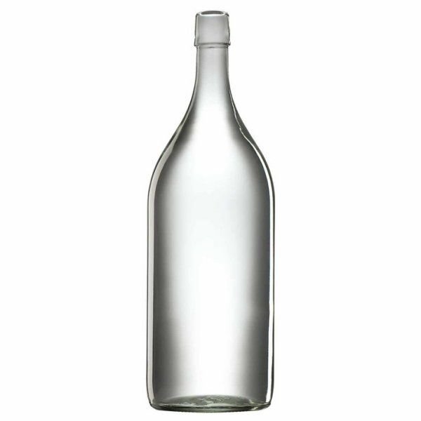 Бутылка стеклянная 1,2 л прозрачная пластиковая пробка (Изображение 1)