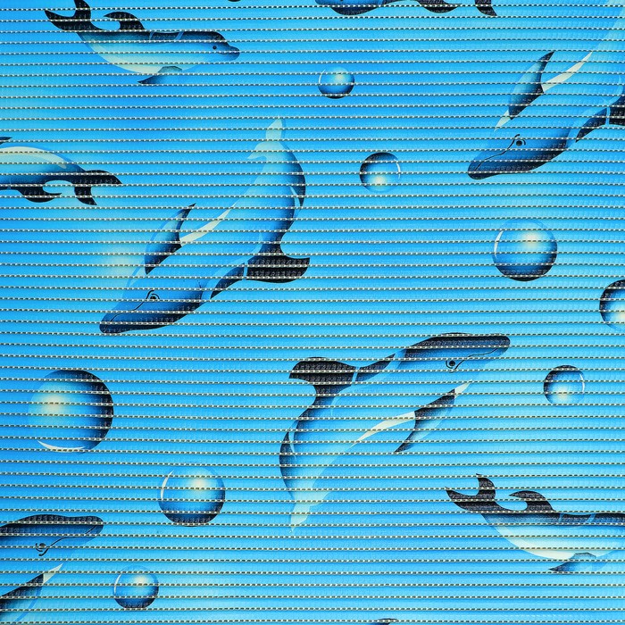Коврик 7017С 0,8х15 м Дельфины голубые (Изображение 1)