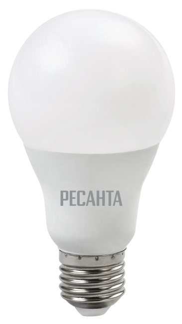 Лампа светодиодная Ресанта LL-R-A65-15W-230-4K-E27 груша, нейтральный (Изображение 1)