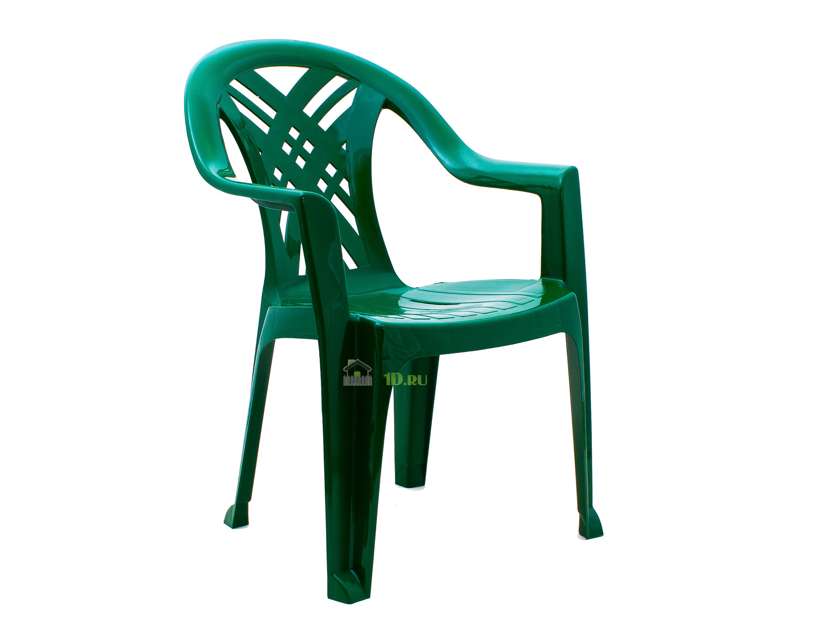 Кресло пластиковое стандарт пластик групп зеленое, 66х60х84 см