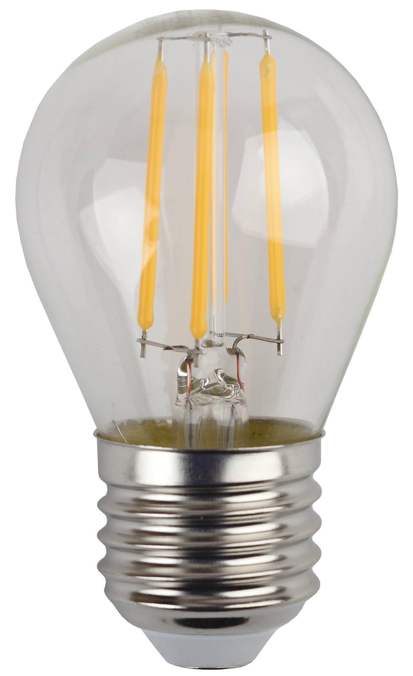 Лампа светодиодная ЭРА LED Filament шар 7W E27 4000К (Изображение 1)