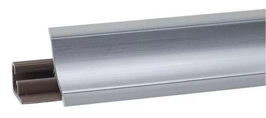 картинка Плинтус LB23 (13) 3м Алюминий (реком.заглушки 605) от магазина Евродом