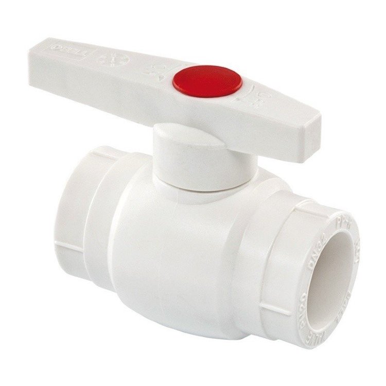 картинка Кран шаровой Ultra Ø32 PRO AQUA Белый (25) от магазина Евродом