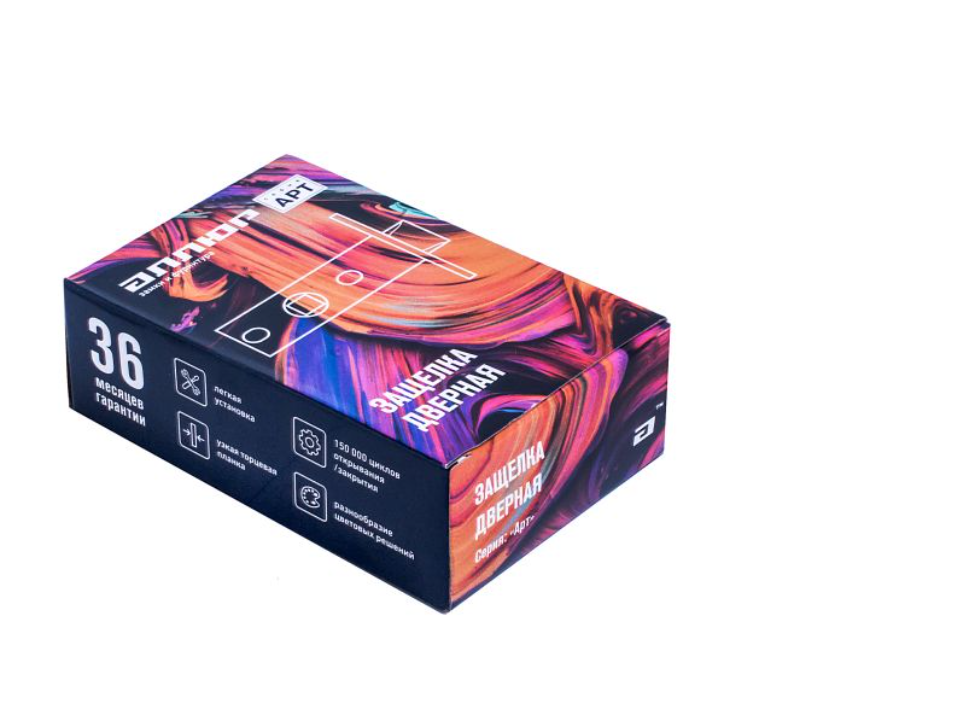 картинка Защелка Аллюр АРТ L50-8M BL матовый черный от магазина Евродом