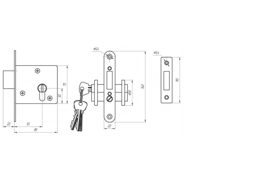 картинка Замок ЗВ 1-2 Зенит от магазина Евродом