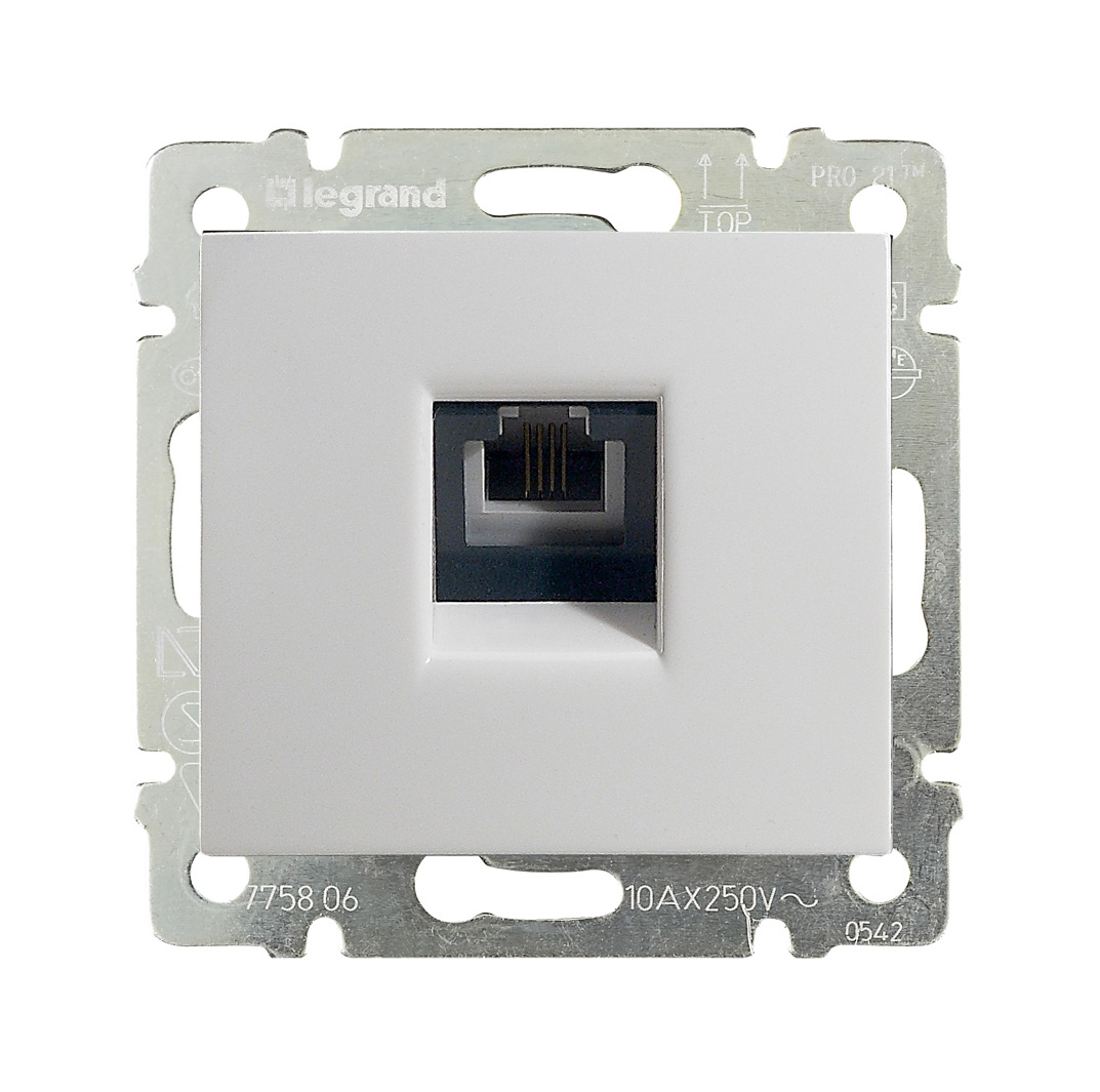 картинка Розетка VALENA TF 1-м белый от магазина Евродом