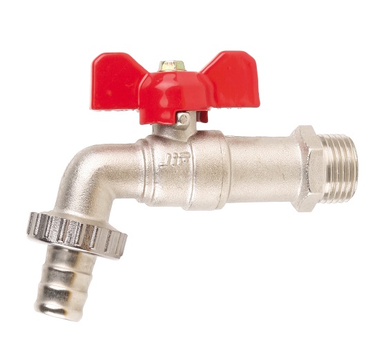 картинка Кран шаровый с носиком 1/2" бабочка JIF 371 от магазина Евродом