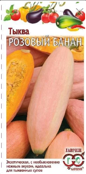 картинка Тыква Розовый банан 2 г Г семена от магазина Евродом