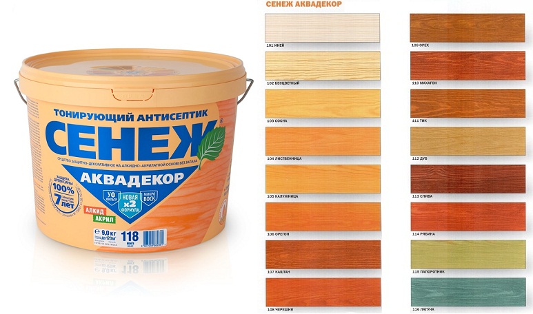 картинка Пропитка 0,9кг Сенеж Аквадекор Х2-118 венге от магазина Евродом