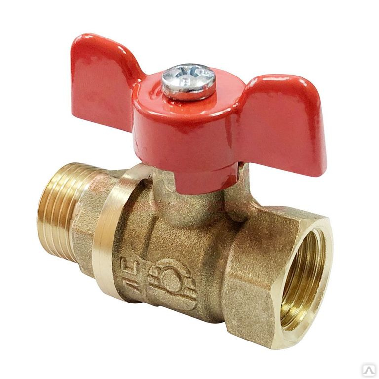 картинка Кран шар.VALFEX ник. Ø1" внутр./нар. бабочка   (48/12) от магазина Евродом