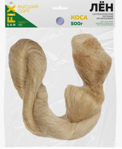 картинка Лён сантехнический 500г SANFIX от магазина Евродом