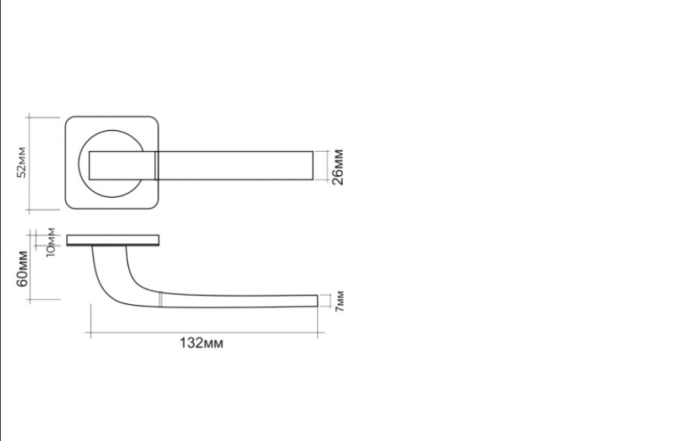 картинка Ручка на раздельном основании VETTORE R06.170 AB (Бронза) от магазина Евродом
