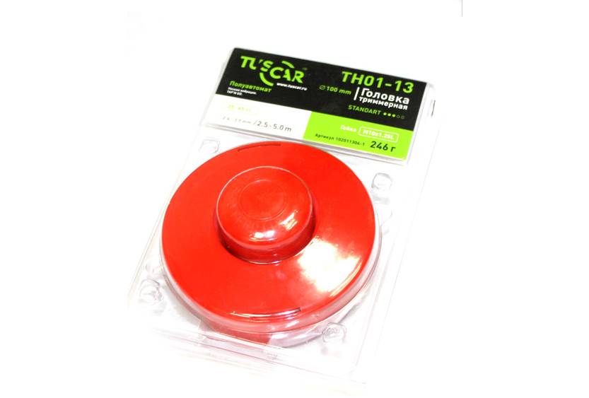 картинка Головка триммерная TUSCAR ТН01-13 Standart М10х1,25L от магазина Евродом