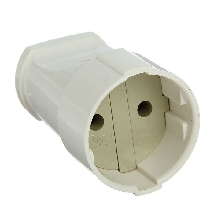 картинка Штепсель б/з бел. А115 UNIVersal от магазина Евродом