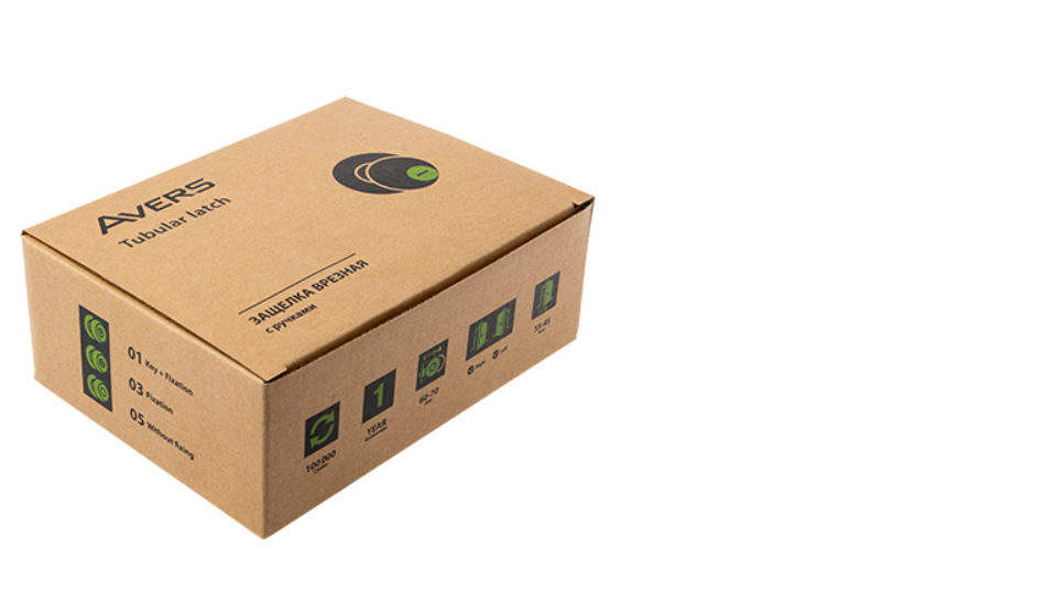 картинка Защелка врезная, Avers, 8083-05-BLM, 31340 от магазина Евродом