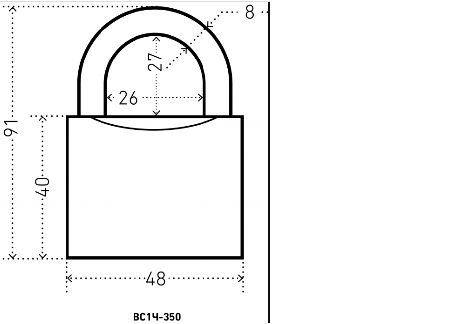 картинка Замок Аллюр HG-350 С полимер 5 кл (72/6) от магазина Евродом