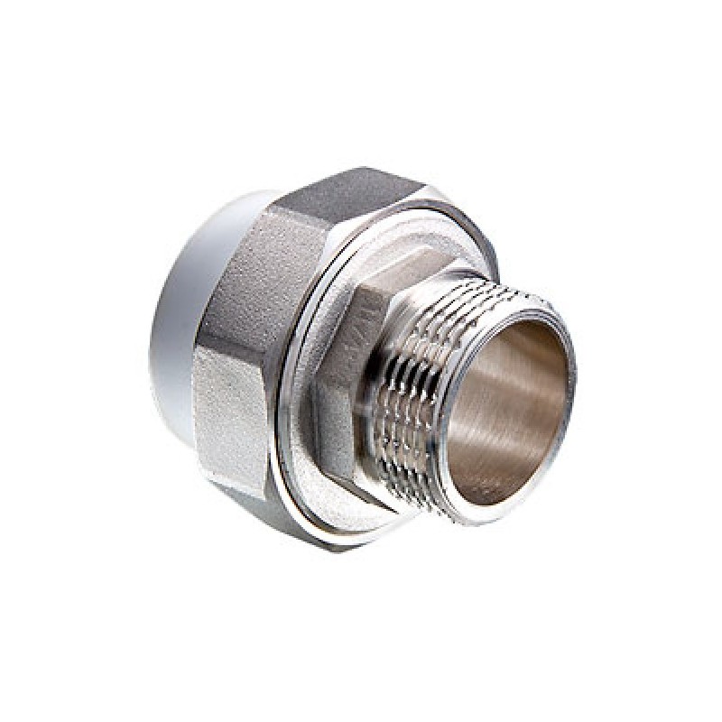 картинка Муфта комб. разб. нар.р. Ø50х1½" PRO AQUA Белый (16) от магазина Евродом