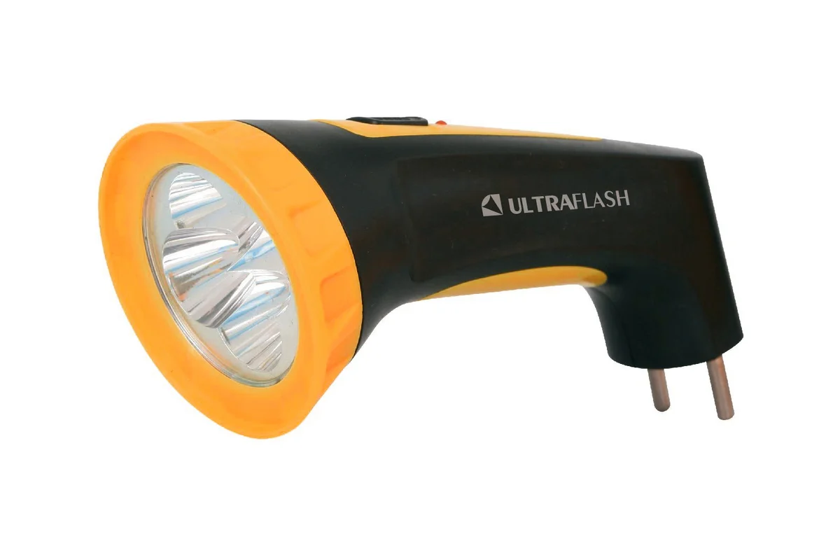 картинка Фонарь ULTRAFLASH (12867) LED3804M черный/желтый от магазина Евродом