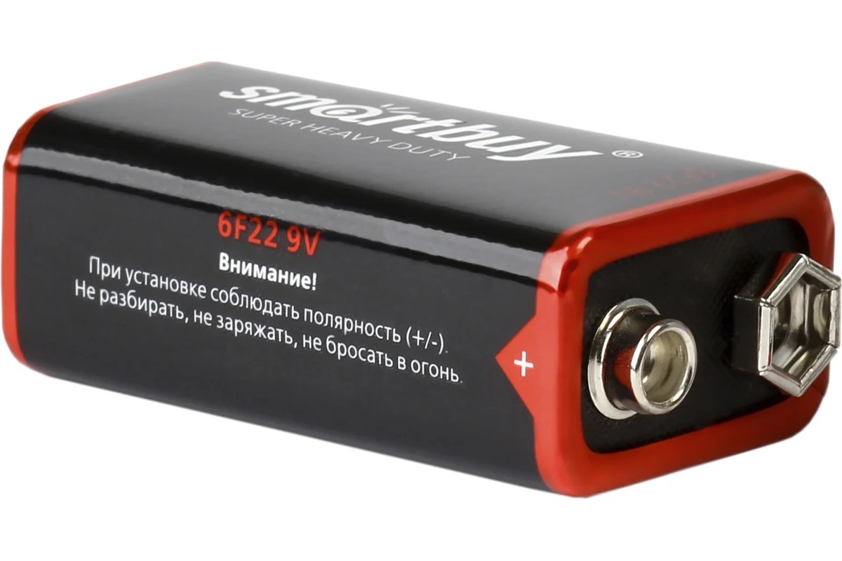 картинка Элемент питания Smartbuy 6F22 (крона) SR1 от магазина Евродом