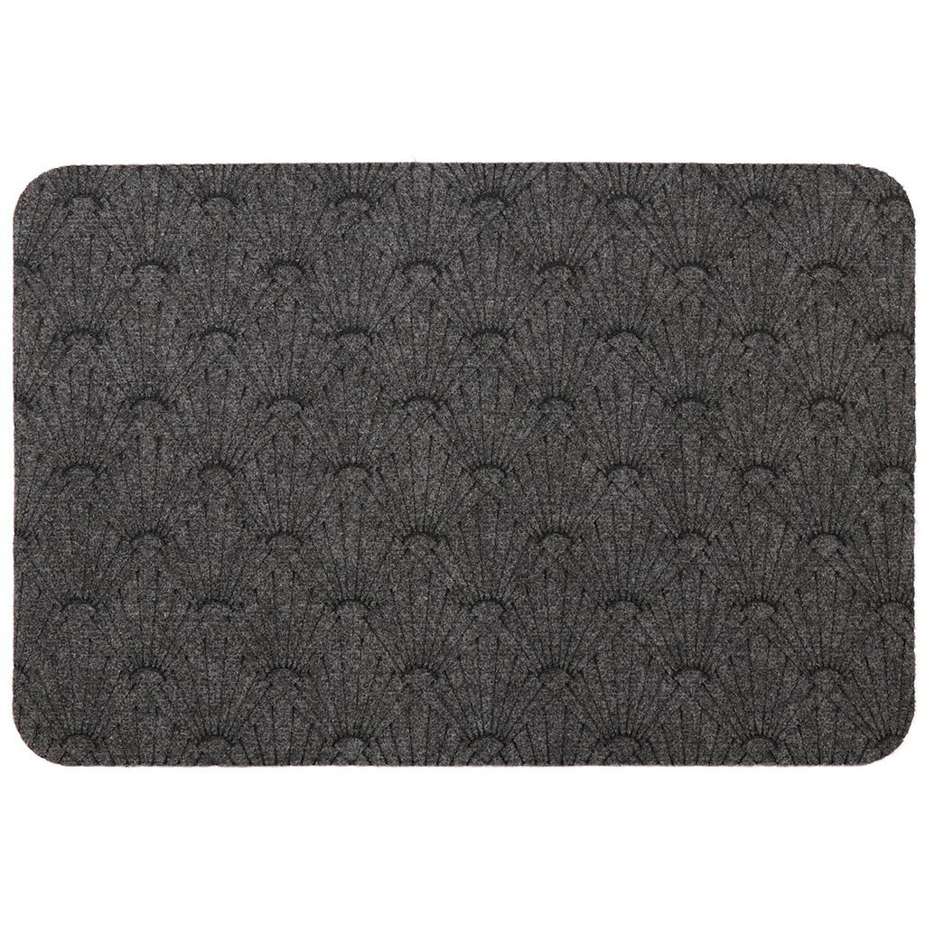 картинка Коврик влаговпитывающий 40х60 см, прямоугольный, полиэстер серый LK11 от магазина Евродом