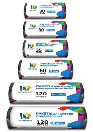 картинка Мешки для мусора 60л, 20шт от магазина Евродом