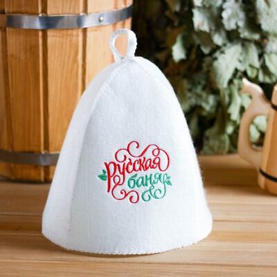 картинка Шапка для бани "Русская баня" от магазина Евродом