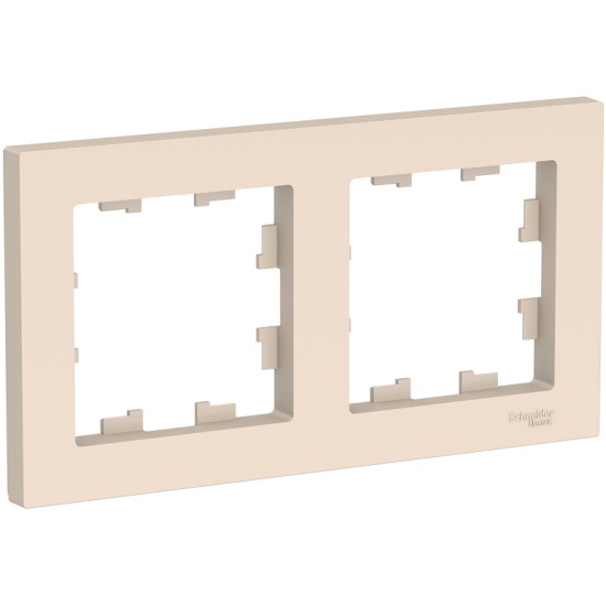 картинка Рамка Schneider-Electric AtlasDesign Бежевый 2-ая (000939) от магазина Евродом
