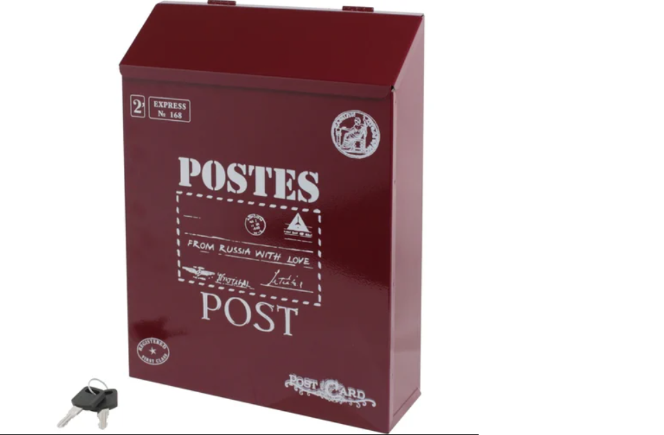 картинка Ящик почтовый АЛЛЮР №3010 винно-красный от магазина Евродом