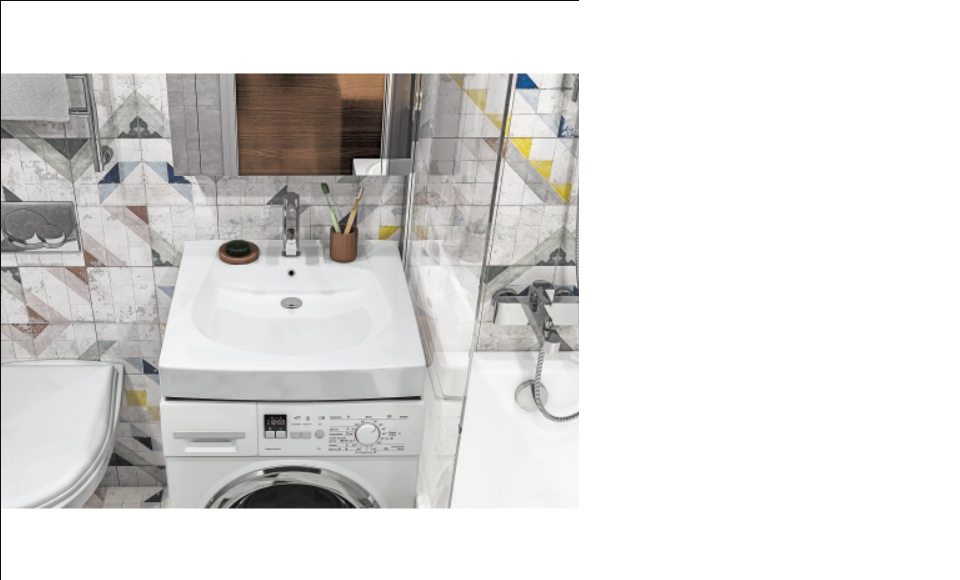 картинка Умывальник для стиральной машины 61*61см, Пилот-60 Сантек от магазина Евродом