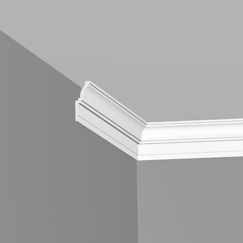 картинка Плинтус потолочный 40/100 J ПЛИНТЕКС (98) от магазина Евродом