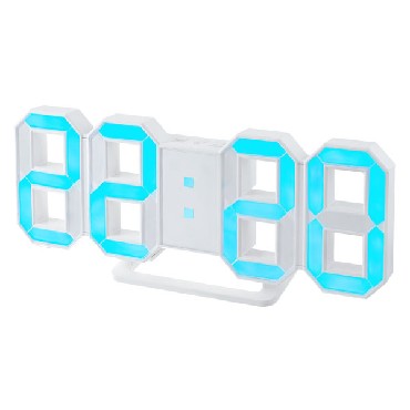картинка Будильник PERFEO PF-5203 LUMINOUS PF-663, белый/голубой от магазина Евродом