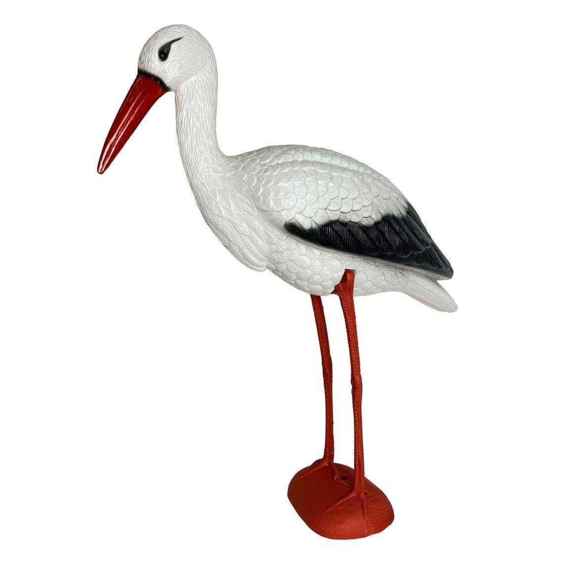 картинка Аист пластиковый на мет. ногах большой садовая фигура от магазина Евродом