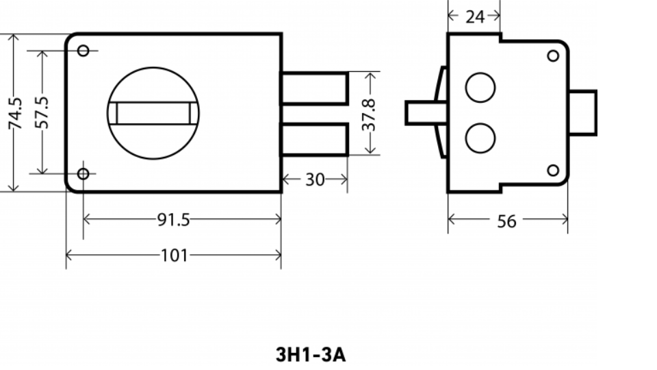 картинка Замок Аллюр ЗН 1-3А от магазина Евродом